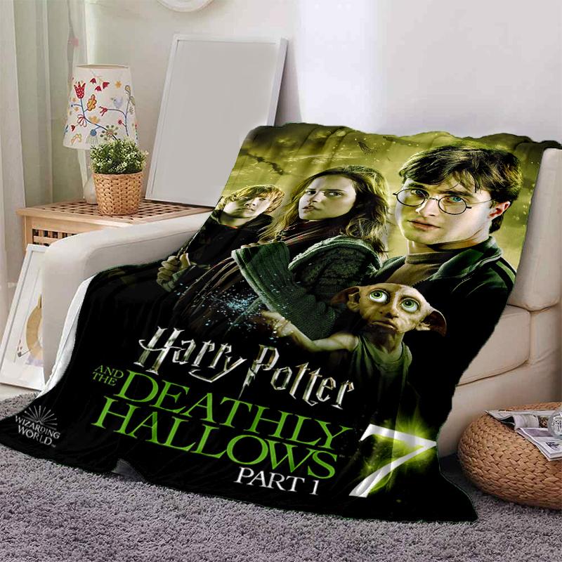 

Harry Potter and the Deathly Hallows Part 1 Poster PrintPrint Blanket, Soft Blanket For Sofa Office Bed And Travelling Daughter Birthday Gif 130cm×150cm（50in×60in）