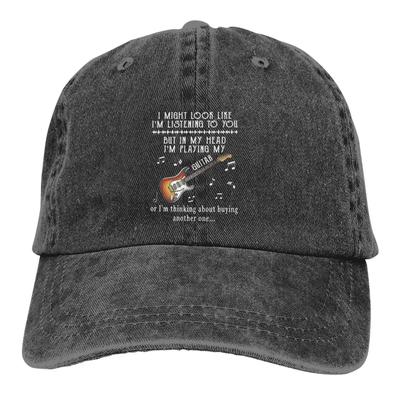 Chapeau Rock Guitare Multicolore à Visière Casquette Cowboy Homme Femme Écoute Casquettes de Baseball Visière Personnalisée Chapeaux de Protection