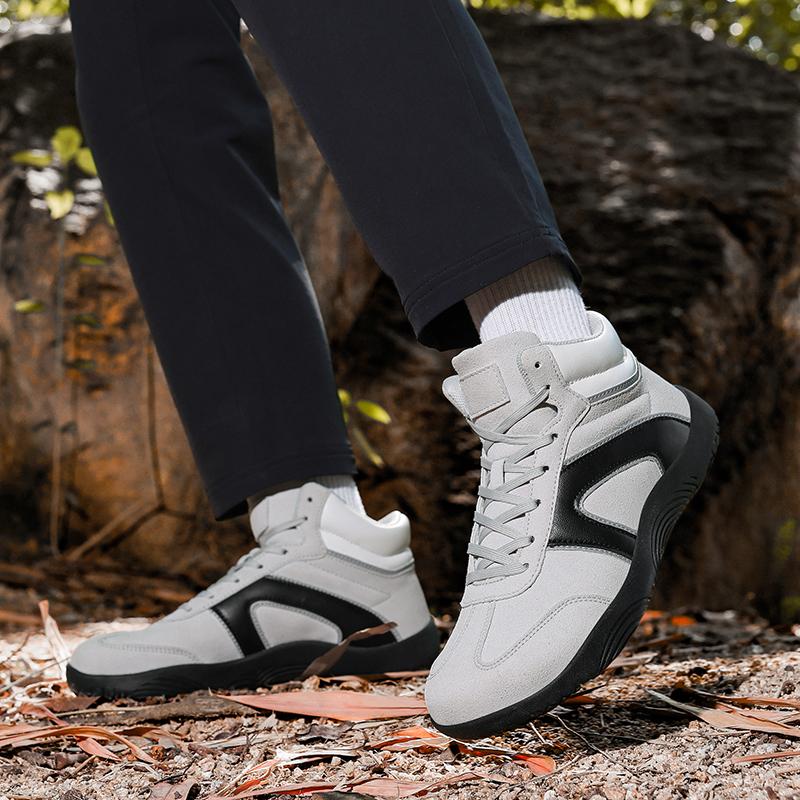 High-top Running Sports Shoes Women Elastic Casual Sneakers Fashion Lace-up Jogging Walking Shoes for Men Anti-slip