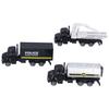 3pcs 1:50 Truck Model Toy Set Pull Back Recovery Tanker Truck Model Set for ChildrenPull Back