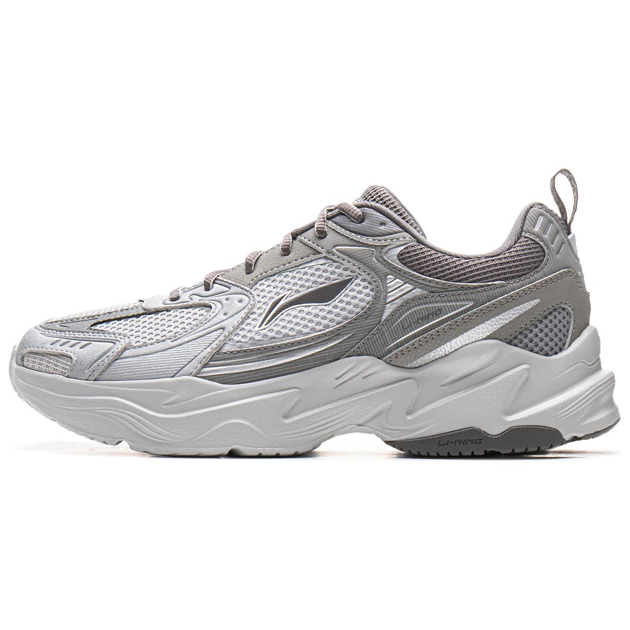 

Li Ning Shooting Stars 2K Cushioning Slip Resistant Abrasion Resistant Support Low top Chunky Sneakers Men s Gray AGCU329-3 46