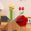 Enfeite de Personagem Feliz 3D para Decoração de Casamento e Quarto
