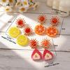 Dopamine Drop Oil Sun Fruit Vacation Wind Earrings Niche Unique Beautiful Earrings Jewelry Earrings