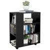 Mobiler Lagerschrank mit Rollen, Beistelltisch für das Wohnzimmer, Aufbewahrungsschrank, 60x35x75 cm
