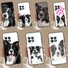 Border Collie Watercolor Case For OnePlus 12R 10R 9R 10T 8T 8 9 10 Pro 11 12 OnePlus Nord CE 2 3 Lite N10 N20 Cover