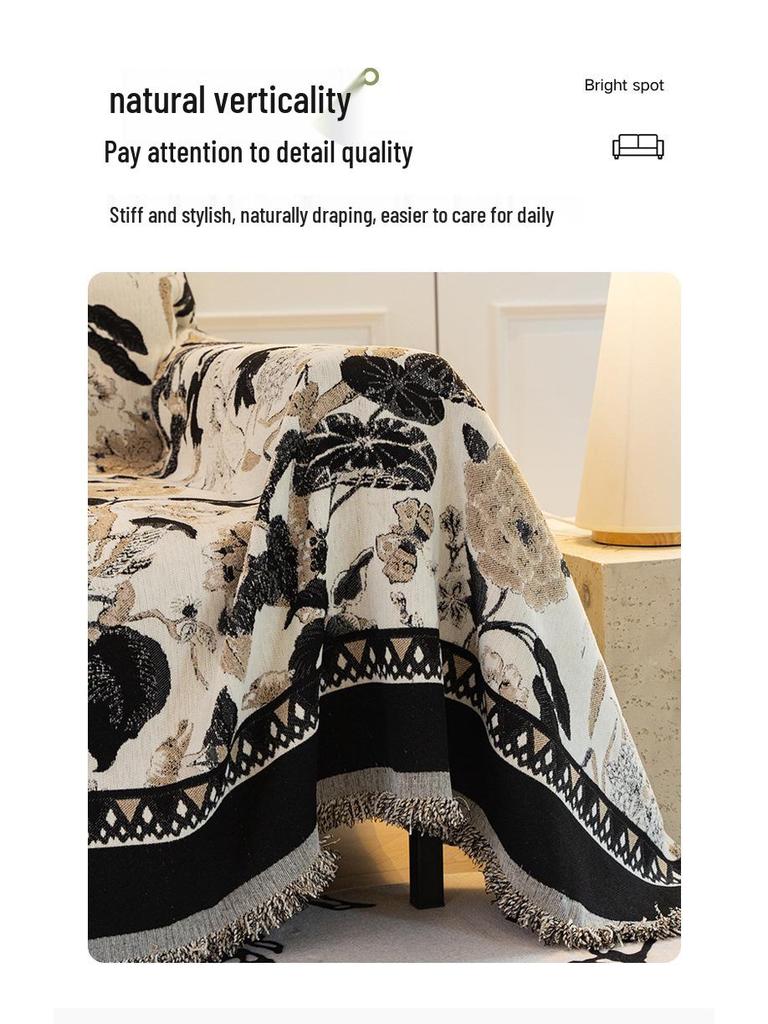 Chenille Anti-Scratch Sofa Cover Blanket - Universal, Dustproof, All-Season Protection