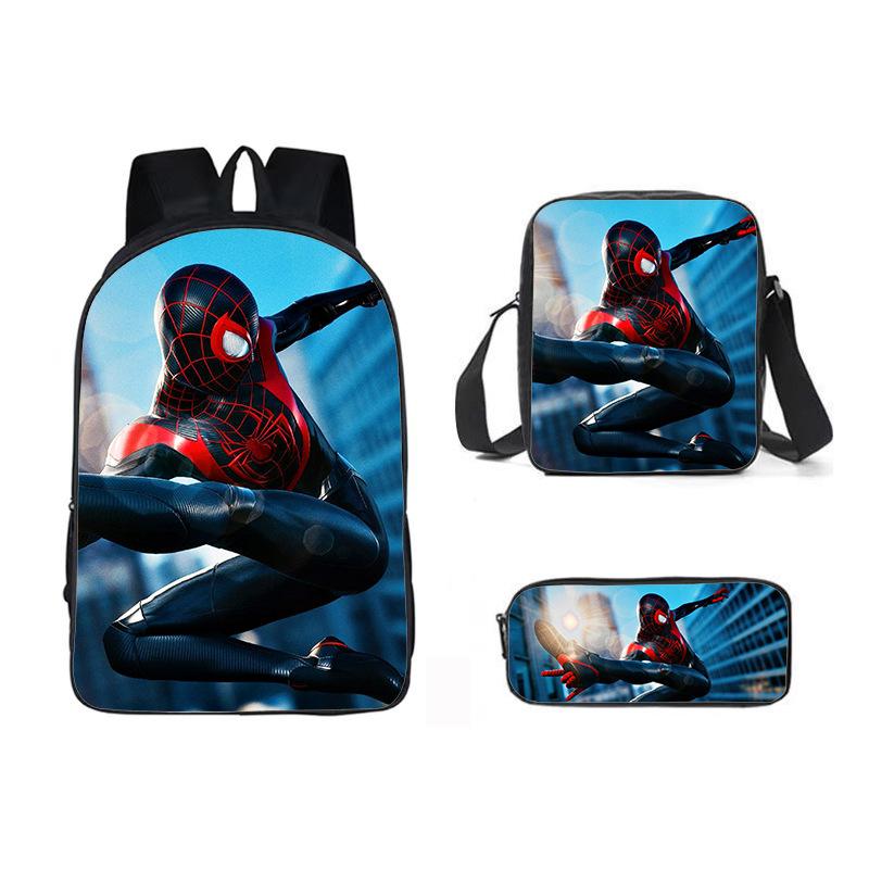 Marvel Spider-Man Backpack for Boys Kids School Bag Superhero Shoulder Bookbag Lightweight Cartoon Bookpack