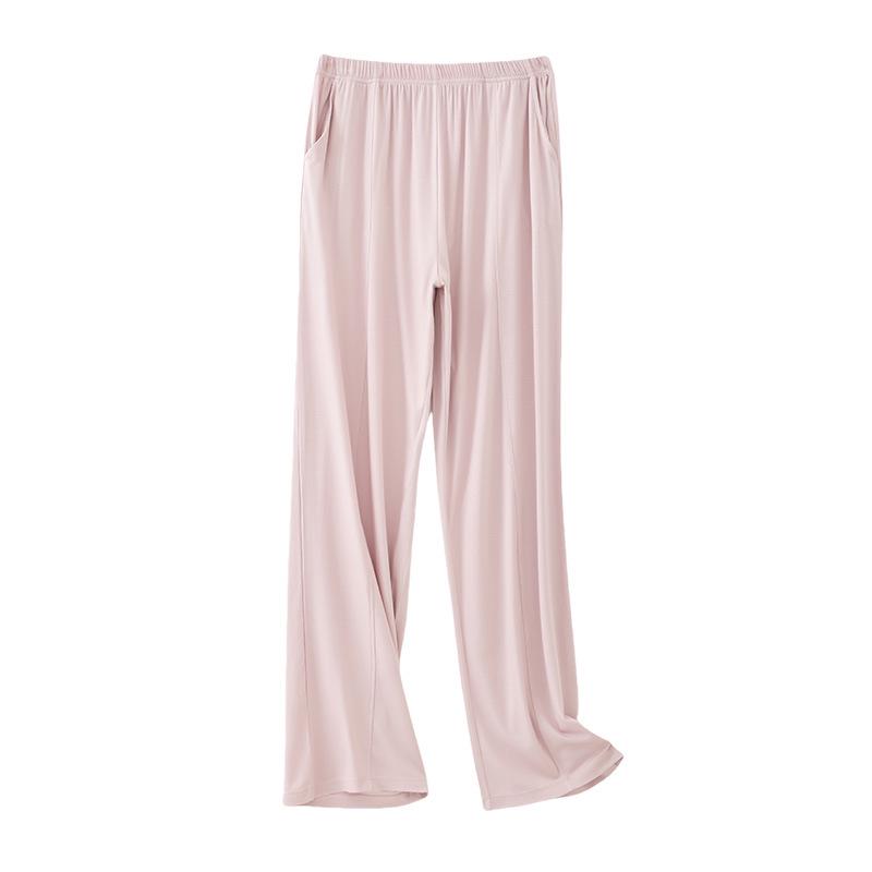 100% Modal Women's Summer Sporty Wide-Leg Casual Pants - Cool, Lightweight Walking Homewear