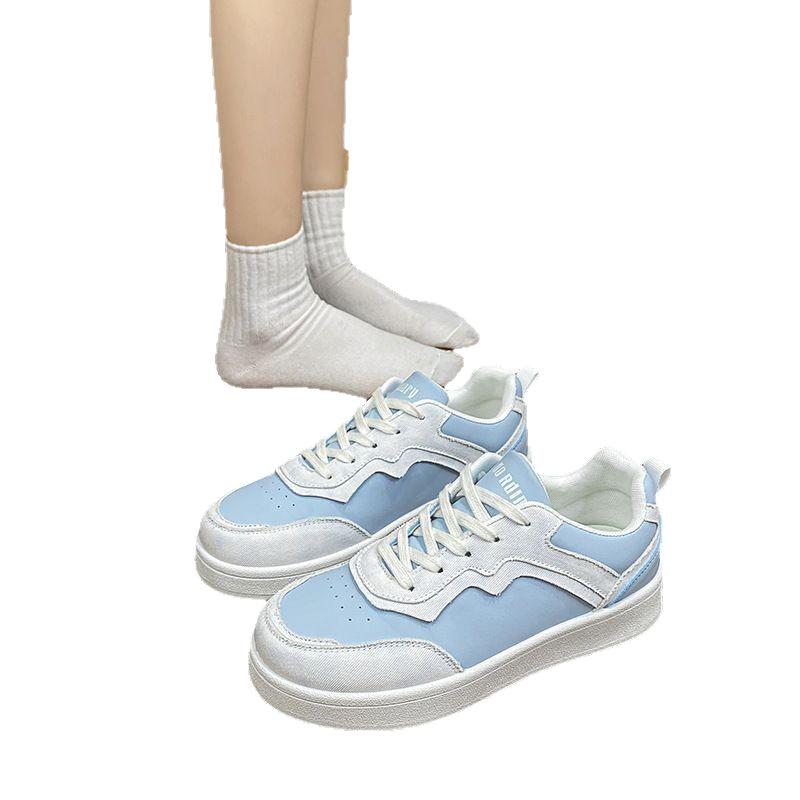 Gröhe zeigen dicke Sohle erhöhende Board-Schuhe Damen 2025 neuer Frühling ins trendig vielseitig leichtgewichtige weiche Sohle weiße Schuhe Damenschuhe