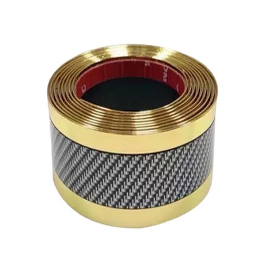 Carbon Fiber Car Door Protector Stickers Scratch-resistant Film Auto Trunk Sill Scuff Guard Tape for Enhanced Sealing Noise Reduction