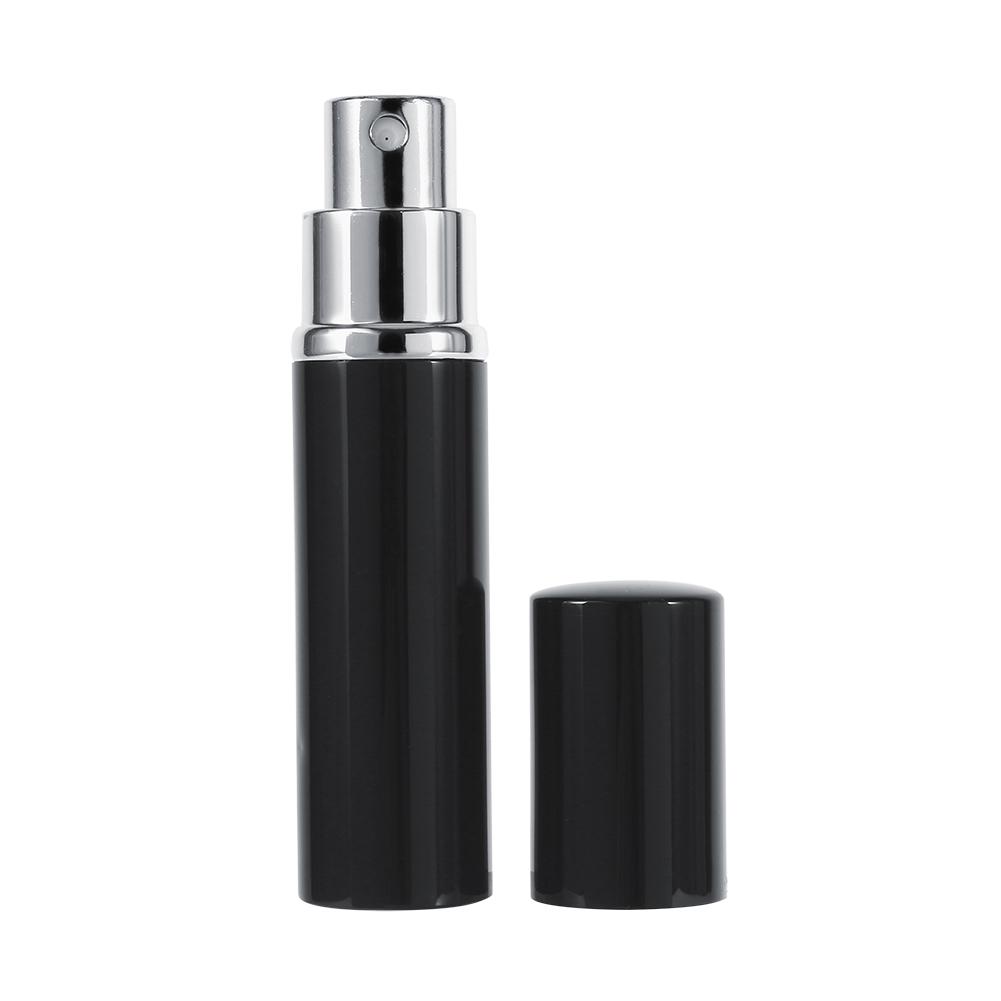5ml Practical Portable Scent Spray Bottle Women Aluminium Empty Perfume Atomizer Black