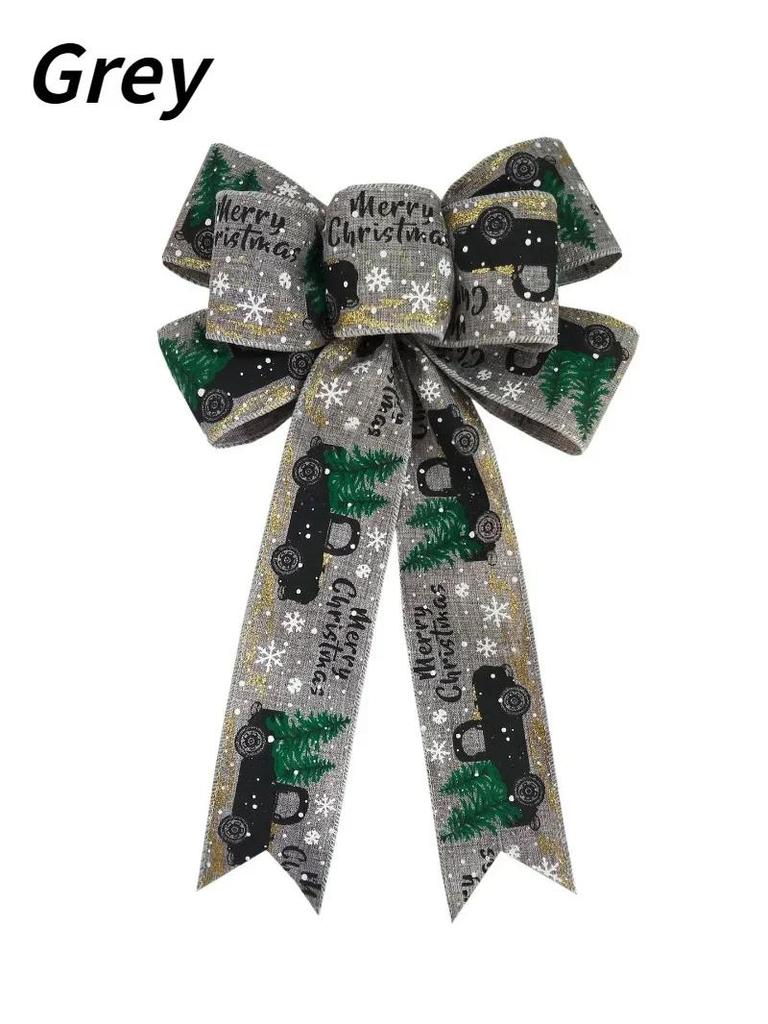 2024 New Christmas Hanging Decoration Bow DIY Home Garden Bows Gift Wrapping/Christmas/ Wedding Party Decoration