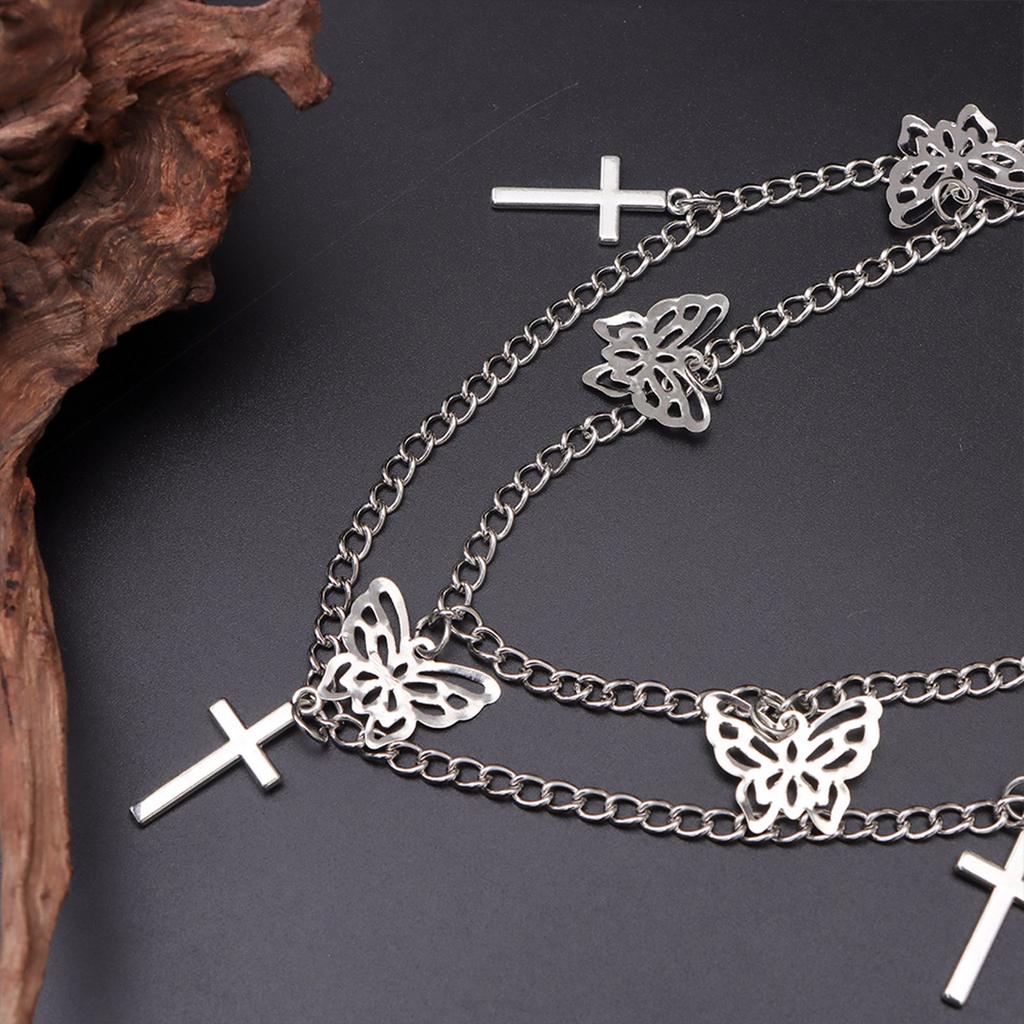 Delicate Boot Chain Punk Shoe Chain Boot Bracelet Double Layer Cool Aesthetic Chain for Daily Wear and Parties