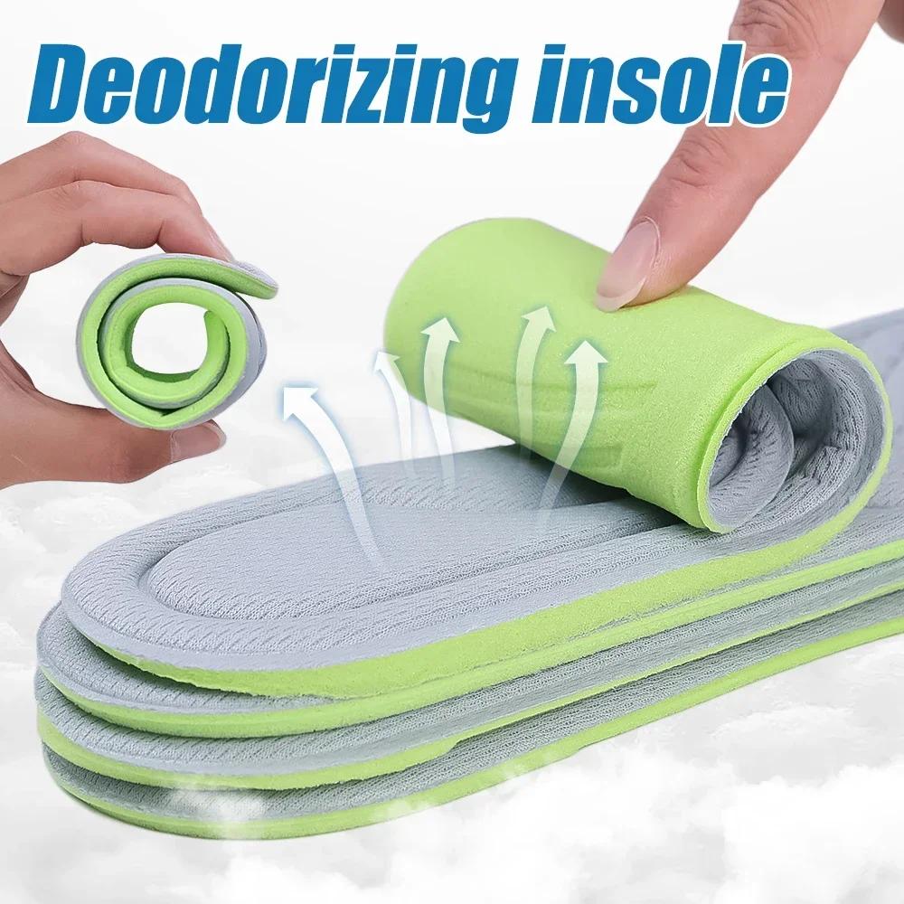 20 Pezzi Solette Ortopediche Deodoranti in Morbida Schiuma a Memoria Verdi per Scarpe Sportive Assorbono Traspiranti Antibatteriche Accessorio per Scarpe