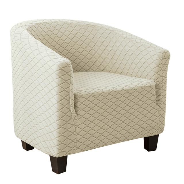 Sofabezug mit Gittermuster für Wohnzimmer, Stretch-Bezüge für Badewannensessel, Stretch-Sofabezug, Couchbezug, Bartheke