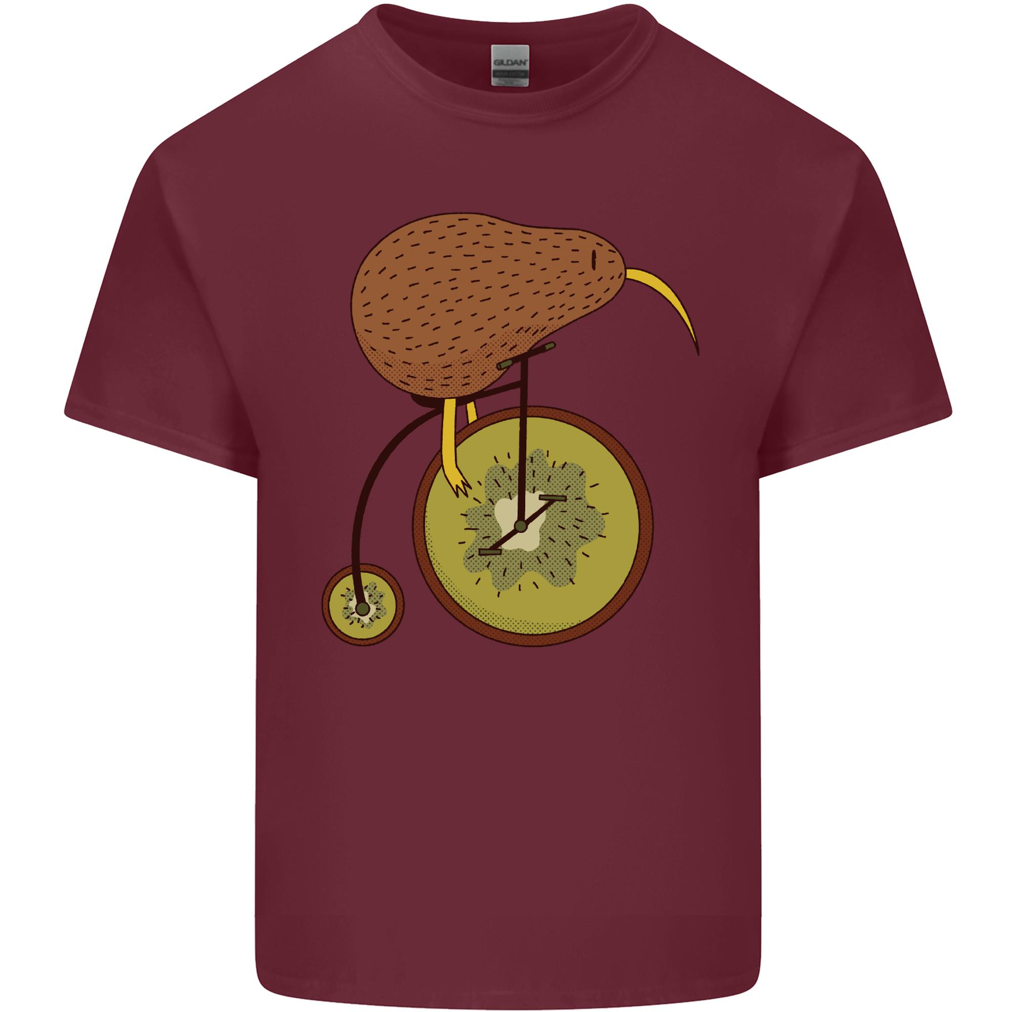 Funny Cycling Kiwi Bicycle Bike Unisexs Light Cotton TShirt S