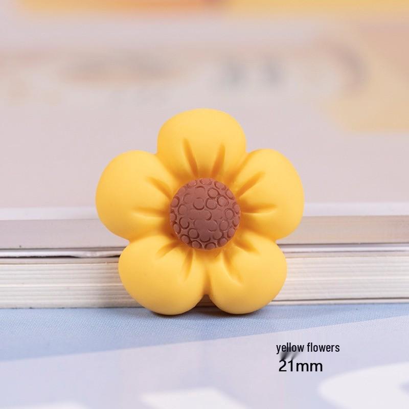 DIY Resin Cartoon Bunny & Flower Heart 3D Stickers for Phone Cases & Cups