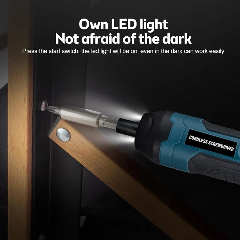 Mini chave de fenda elétrica sem fio recarregável 1300mah ajuste furadeira elétrica multifunções desmontagem torque ferramentas de reparo