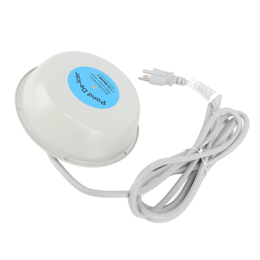 Birdbath Heater Winter Outdoor Bird Bath with Thermostat Floating Pond De Icer 500W Integral Cast