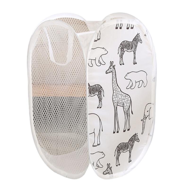 Многоцелевая корзина для белья с ручкой, практичная корзина для хранения грязной одежды, контейнер для одежды, инструмент для организации дома 1 белый