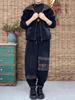 Cord-Kapuzenjacke & Hose Set mit Flanellfutter – Große Größen, Locker & Stilvoll für Herbst/Winter.