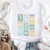 Fashion Clothing Cartoon Trend Cute Women's T-Shirt Beach Travel Short Sleeved Printed Women's Surfing Pattern Casual Top T-Shir