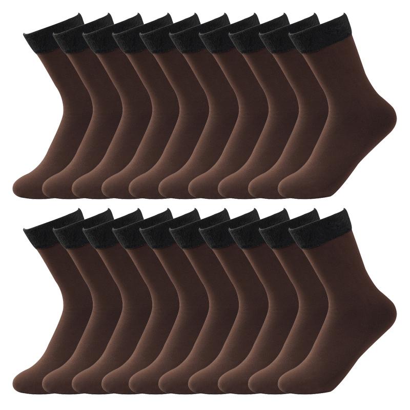 10 Paar Damen Nahtlose Socken Winter Verdicken Warm Einfarbig Socken Zehenabtrennung Atmungsaktiv Haussocken