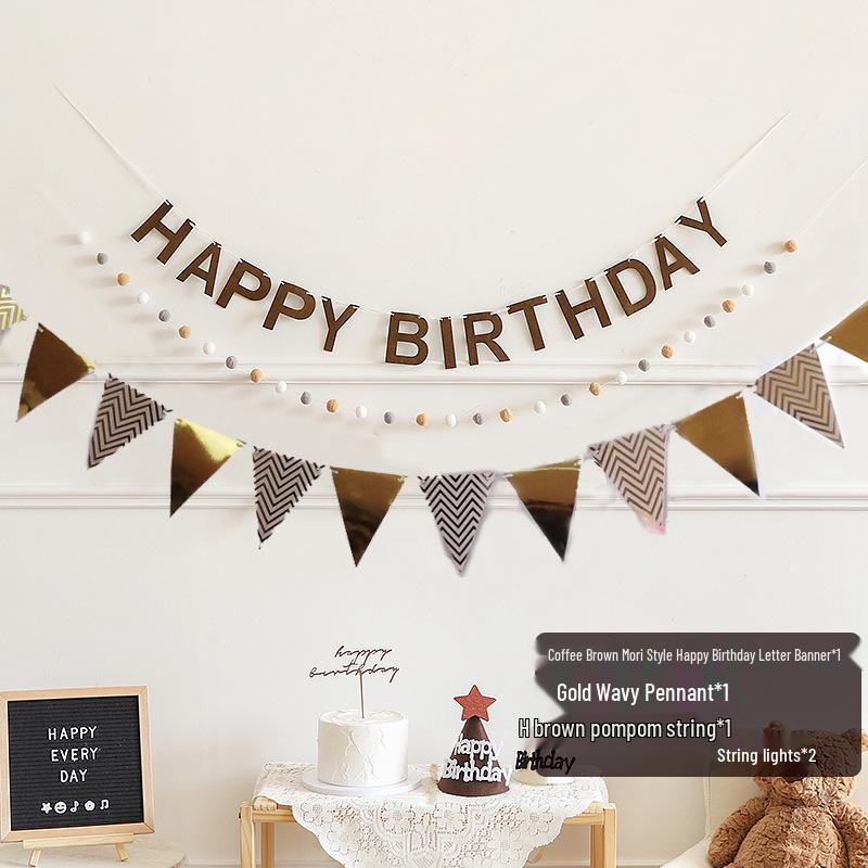 First Birthday Pom-Pom Bunting & Photo Banner for Boys and Girls