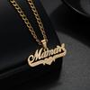 Atoztide Custom Name Necklace for Women Bottom Heart Stainless Steel Jewelry Nameplate Choker Chain Personalized Birthday Gift