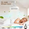 2 In 1 LED Ceiling Fan Light 50W With lamp holder Remote Control 3 Speeds Adjustable and Dimmable Light For Bedroom Living Room