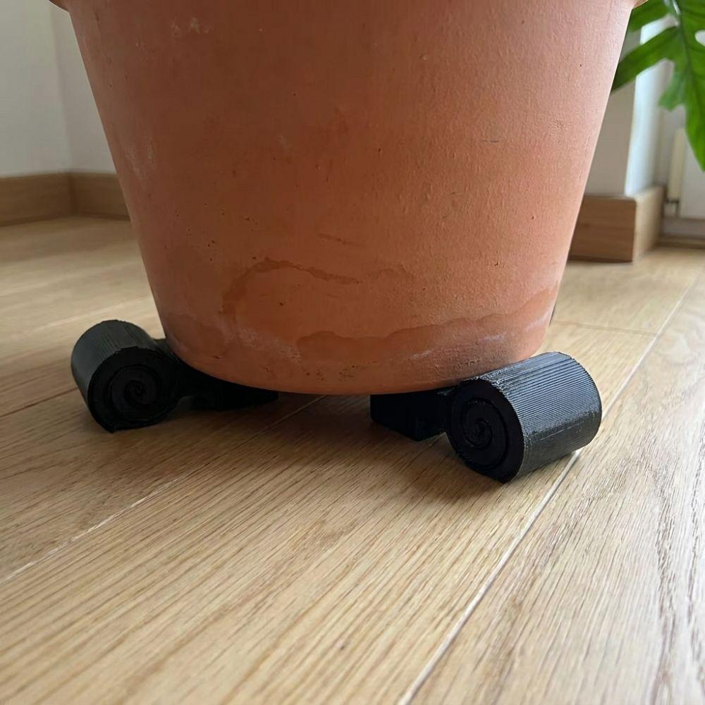 3Pcs 3D Printed Mini Cylindrical Plant Pot Risers Planter Support Blocks Indoor Potted Plants