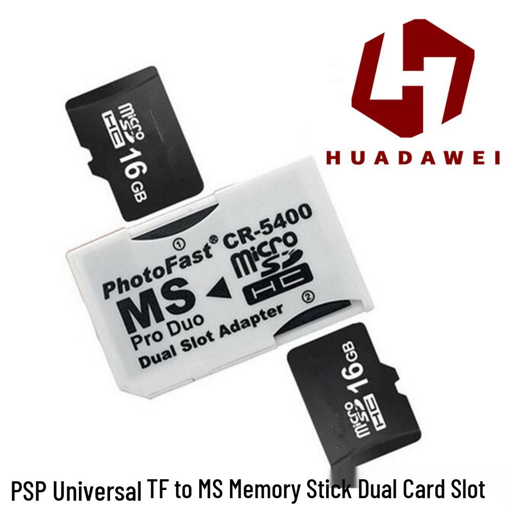 TF/MicroSD to MS Memory Stick Dual Adapter for PSP Game Console