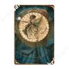 Tarot The World Metal Plaque Poster Retro Club Party Wall Decor Bar Cave Tin Sign Posters
