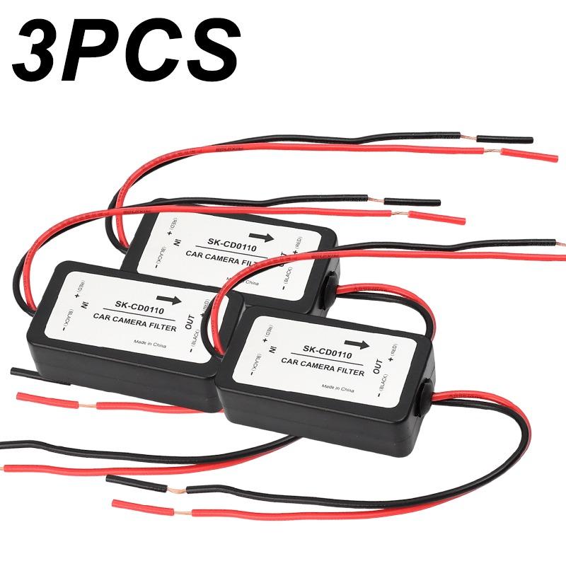Auto Camera Filter Relay Capacitor Filter Connector 1/2/3PCS Car Rectifier Power Car Rear View Camera Power Relay Capacitor