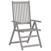 VidaXL Chaises inclinables de jardin 2 pcs avec coussins Bois d'acacia