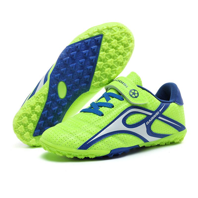 Factory direct sales children's new football shoes broken nails long nails broken nails rotating buckle ground student game football shoes