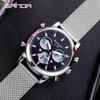 SANDA Simple Trend Watch Male Student Fashion Double Electronic Watch Digital Sports Waterproof Watch