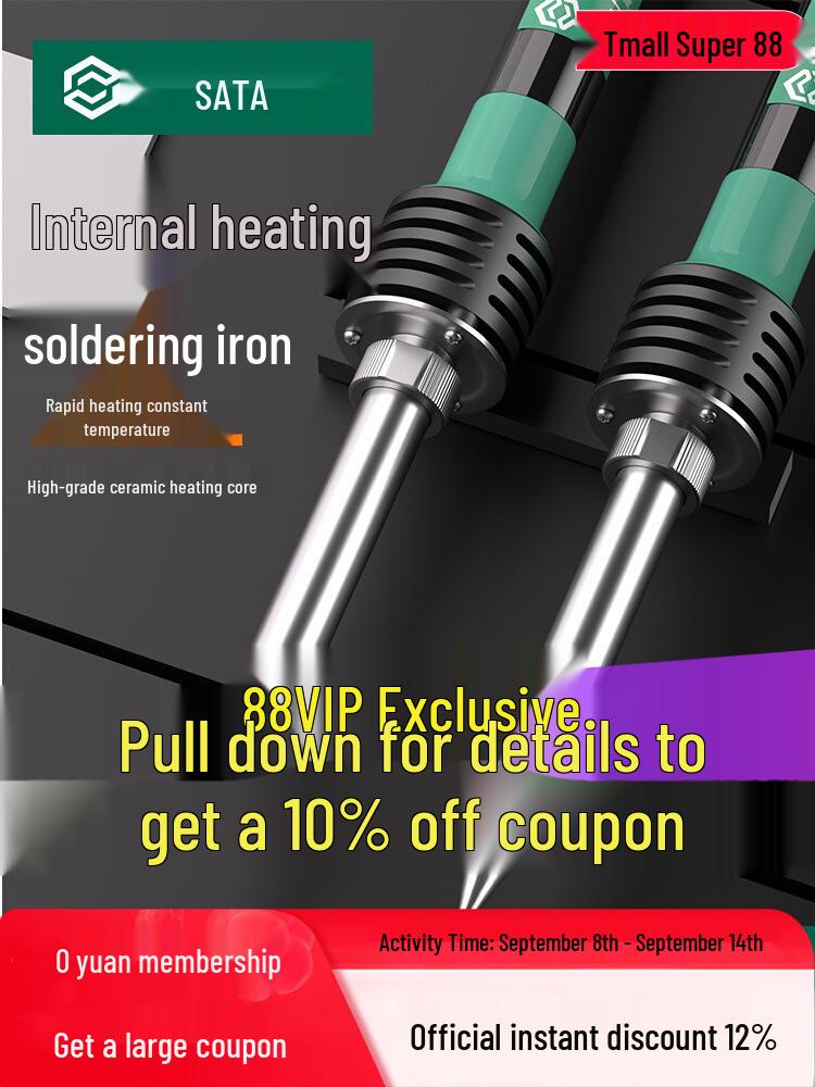

Adjustable 60W Internal Heating Electric Soldering Iron - Industrial Grade for Household and Repair Tasks External Heating 30W 03210