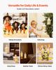 12 Pcs Decorative Candle Lantern, LED Electric Flameless Candle, Plastic LED Holder with Glass, Wall Hanging Indoor Porch Lanterns for Wedding Table