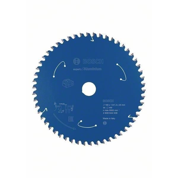 Lame de scie circulaire - BOSCH EXPERT - 2608644539 - 165 x 20 x 1,8mm - 54 dents - Anti-vibration