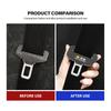 IRHQ6 Car Seat Belt Buckle Clip Suede Wear Resistant Protector Cover For Renault Clio Arkana Captur Twingo Talisman RS Logan Duster