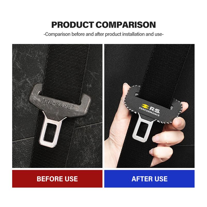 IRHQ6 Car Seat Belt Buckle Clip Suede Wear Resistant Protector Cover For Renault Clio Arkana Captur Twingo Talisman RS Logan Duster