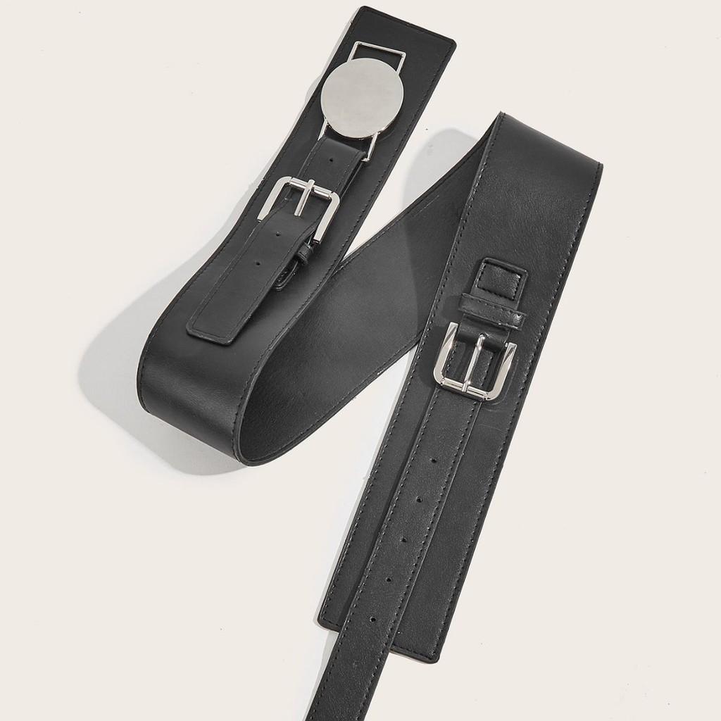 Cipri Cummerbundle Womens Waist Belt Oval Metal Buckle Clothing Accessories