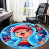 1pc Tony Tony Chopper One Piece Office Round Area Rug, Indoor Mat Suitable For Office, Under Office Chairs Bedroom Living Room Home Decor  A0908190