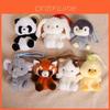 Plush Animal Keychain For Girls With Short Pile Fabric And Hanging Strap For Bags And Keys