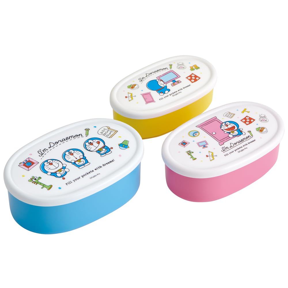 

Skater Lunch Sealable Storage Set of Line Made in Box, Container, Container, 3, Doraemon, Design, Sanrio, Japan, 860ml, SRS3SAG-A