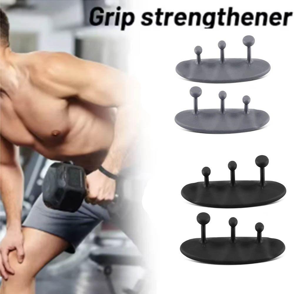 1 Pair Washable Weight Lifting Grips 3-finger Silicone Palm Grips  Strength Training