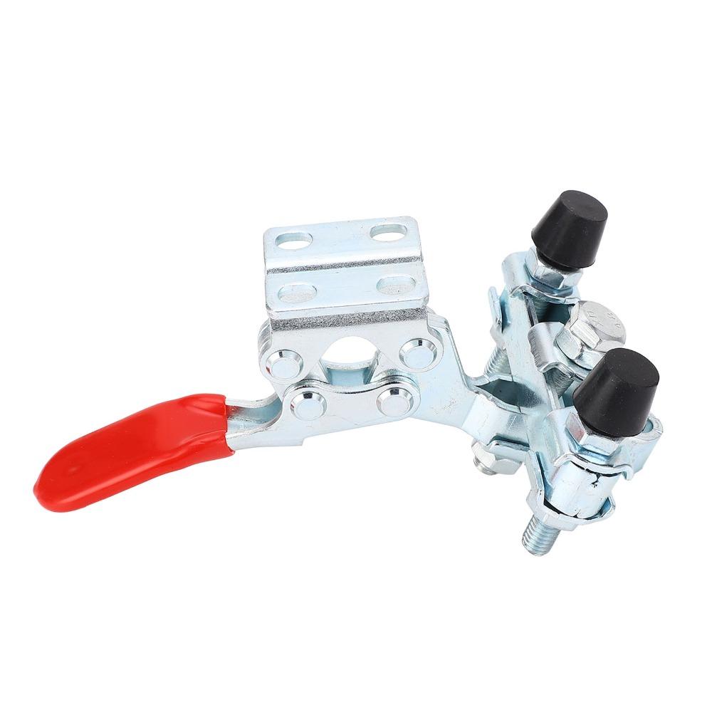 Dual Heads Hold Down Clamp Iron Galvanized Quick Release Clamp Horizontal Clamp For Woodworking