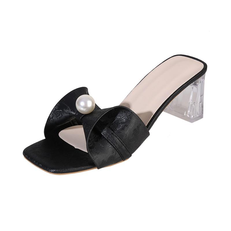 Fashion Women Slipper Stiletto Green High Medium Heel Frocks Luxury Fashion Chic Party Weddings Gold Sexy Designer Wedding Elegant Shoes