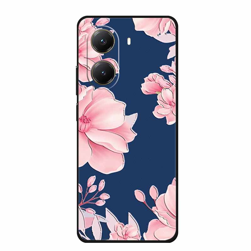 For Xiaomi POCO X7 Pro Case X7Pro 3D Relief Emboss Flowers Black Silicone Soft Back Cover Case For Redmi Turbo 4 Case Turbo4 Bag
